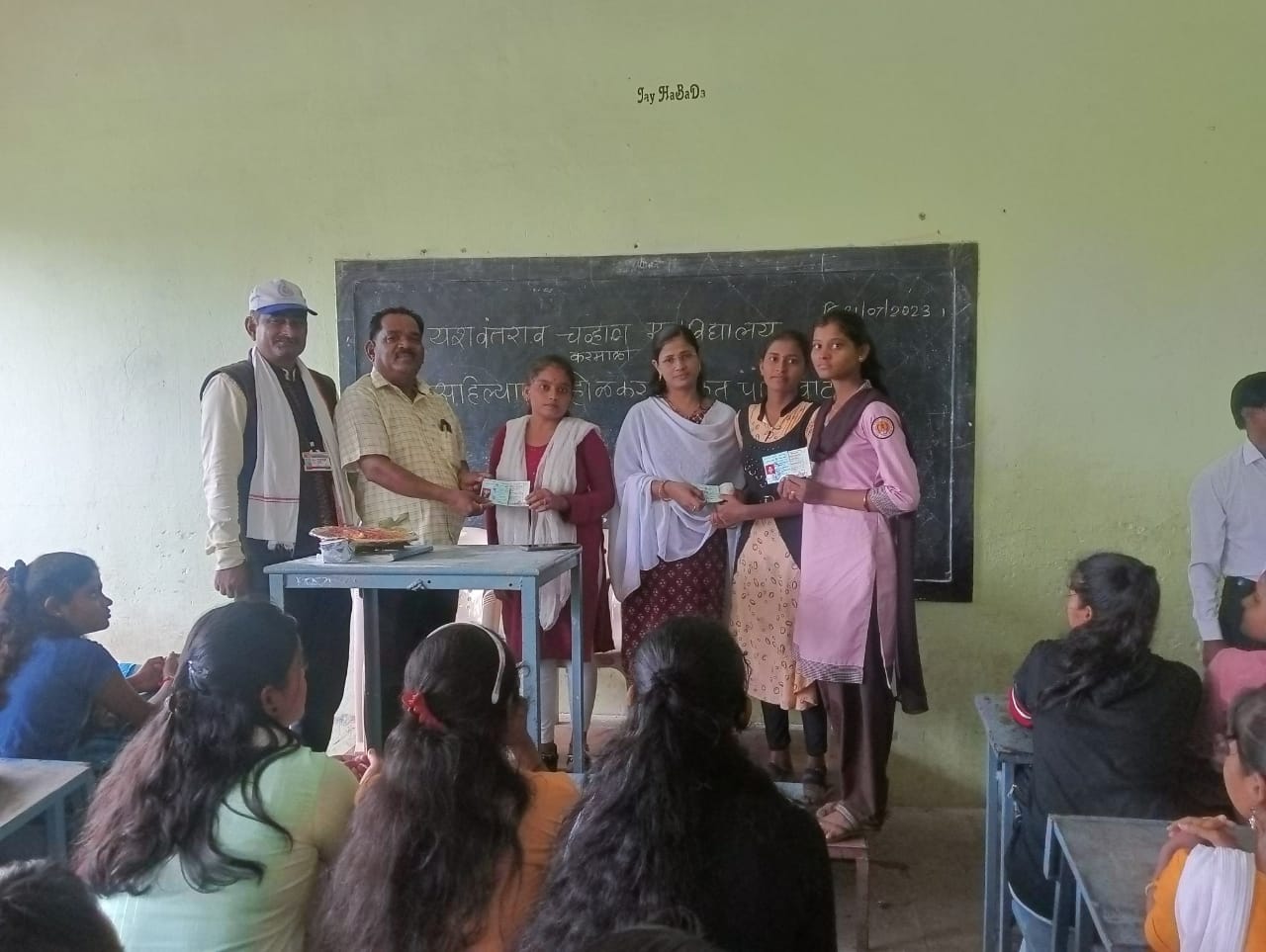 Distribution of ST pass by female students in Yashwantrao Chavan College