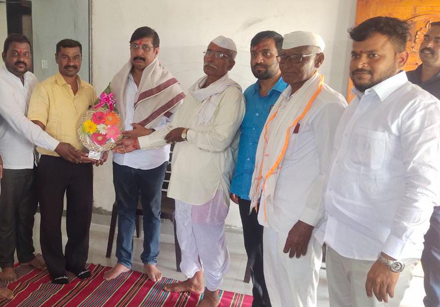 BJP courageous Mohite Patil visit to Karmala taluka