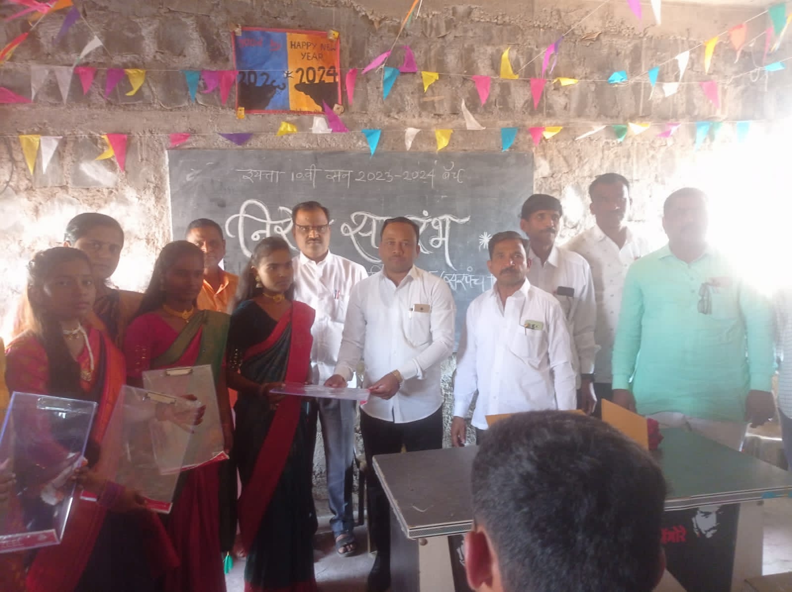 Farewell ceremony of 10th students of Shree Chhatrapati Sambhaji Vidyalaya in Nimbore