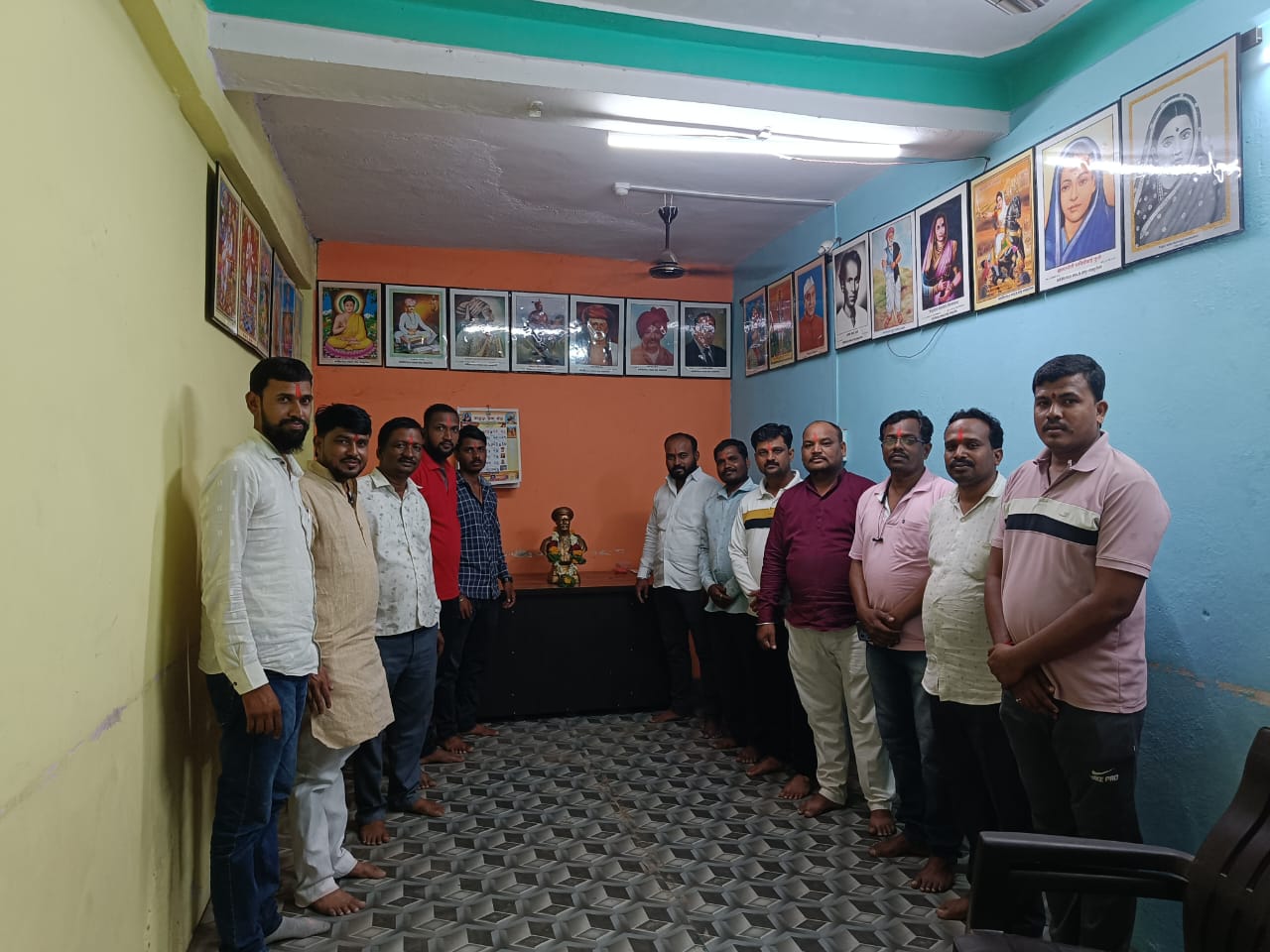 Birth Anniversary of Mahatma Phule at Sambhaji Brigade Liaison Office at Jeur