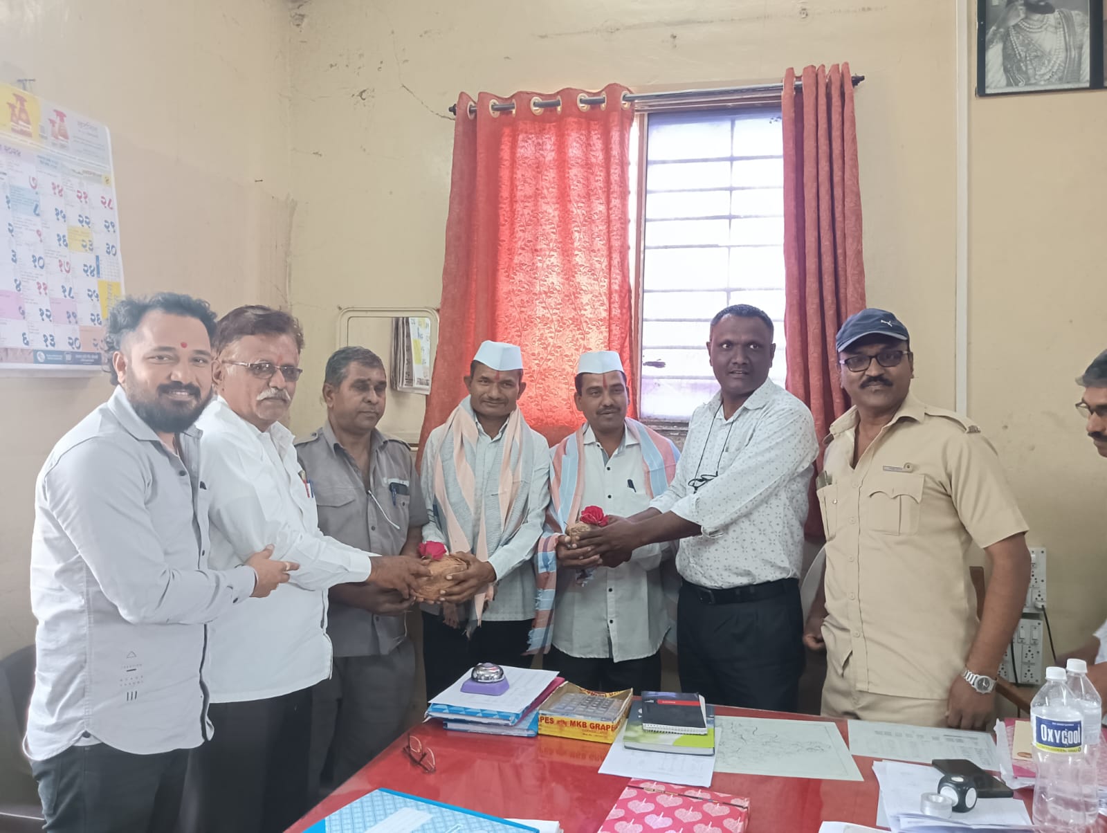 ST bus drivers felicitated in Karmala for making the Ayodhya ferry a success