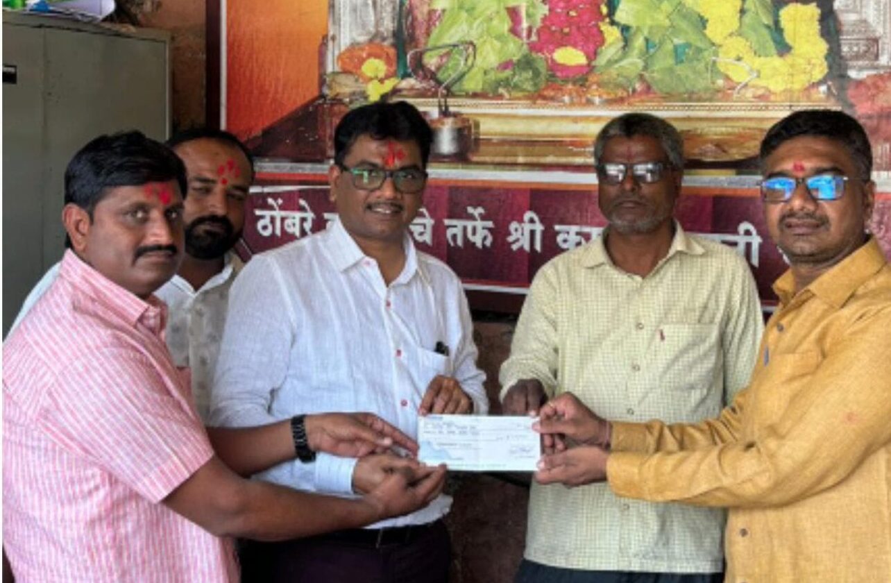 Kamladevi Madinr An entrepreneur in Pune has donated Rs one lakh