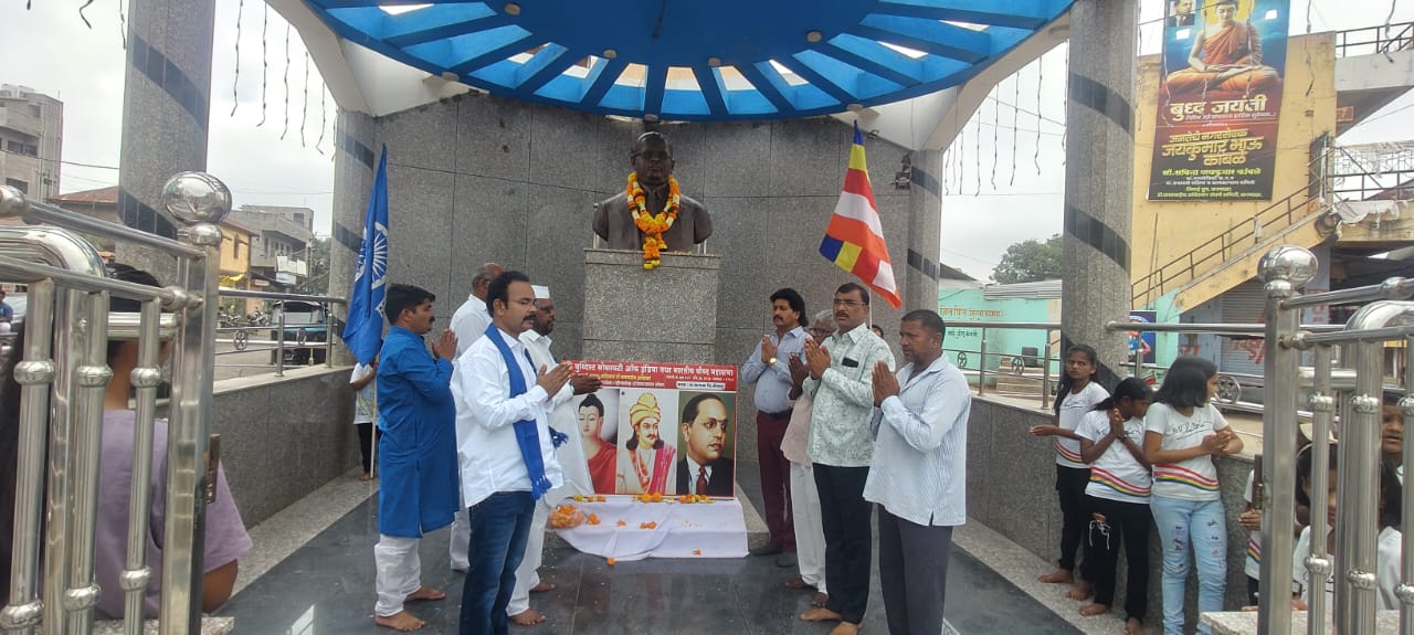 Dhamma Chakra Transformation Day on behalf of Indian Buddhist Mahasabha in Karmala city