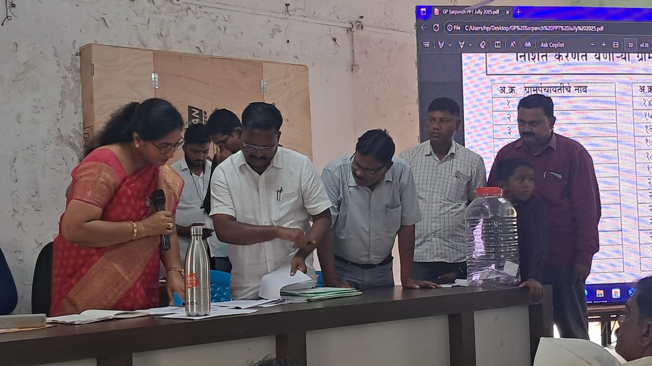 Changes in 55 villages in Karmala taluka in Sarpanch reservation draw